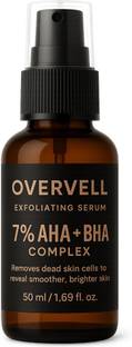 overvell 7% AHA BHA Face Serum | Gentle Exfoliation for Glowing & Smooth Skin | Korean Skincare Formula – 50ml