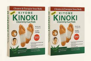 KIYOME KINOKI Salt Toxins Remover Cleansing Detox Foot Patches