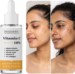 RoseBrite Face Serum That Reduces Melanin Production to Fade Acne Marks, Sun Spots & Discoloration for Bright, Clear, Even-Toned Skin