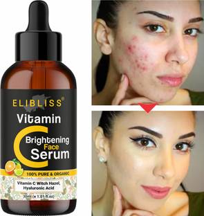 ELIBLISS Vitamin C Serum for Skin Brightening, UV Damage & Glow