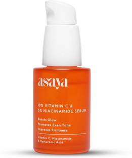 ASAYA 10% Vitamin C & 5% Niacinamide Face Serum for Brightening & Barrier Support