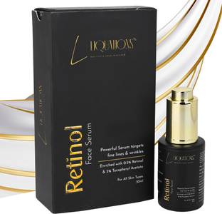 Liquations 0.5% Retinol & 5% Tocopheryl Acetate Face Serum | Face Serum With Niacinamide, Hyaluronic Acid & Allantoin | Targets Fine Lines & Wrinkles | For Men & Women | All Skin Types