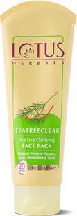 LOTUS HERBALS TEATREECLEAR ANTI ACNE OIL CONTROL FACE PACK