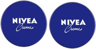 NIVEA Creme-Rich Moisturising Cream for Face, Body & Hands | Intense Hydration | Deep Nourishment for Dry Skin | All Day Softness | Non-Greasy Skincare for Men & Women (Pack of 2)