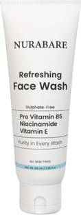 NuraBare Niacinamide  with Pro-Vitamin B5 | Brightens Skin, Reduces Dark Spots & Pimples | Oil Control & Hydrating | For All Skin Types – 100ml Face Wash