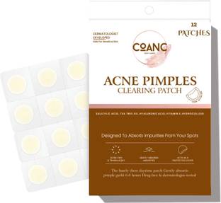 COANC Pimple Patches For Face - Fast Acting, Translucent Hydrocolloid Zit Patches that Unclog Pores - Korean Skincare