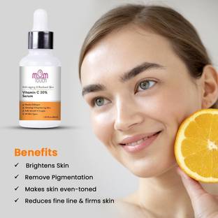 mom touch Vitamin C Daily Face Serum & Turmeric for Radiant Skin for Natural Glowing Beauty
