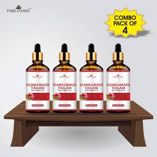 PARK DANIEL 100% Pure Kumkumadi Tailum Face Oil- For Radiant, Healthy & Natural Glow Skin Combo pack of 4 bottles of 30 ml(120 ml)