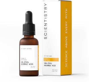 Scientistry Vitamin C Face Serum with 10% Ethyl Ascorbic Acid for Young looking Skin