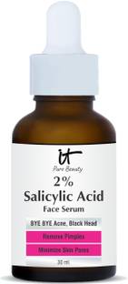 IT Pure Beauty 2% Salicylic Acid Serum with Witch Hazel & Willow Bark for Active Acne