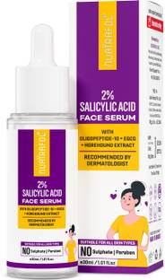 NUATRAFOL Anti-Acne 2% Salicylic Acid Face Serum | Lightweight Water-Based, Quick-Absorbing | 1% Hyaluronic Acid, 1% Niacinamide | Reduces Blackheads, Oiliness & Pore-Refining