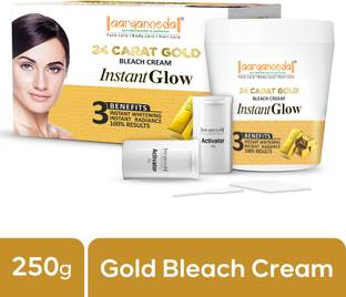 Aaryanveda Gold Bleach Cream For Glowing Skin & Remove Uneven Patches For Men & Women