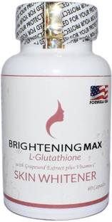 brightening max glutathione skin whitening capsule for both men and women (60 capsule)
