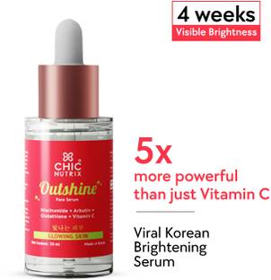 Chicnutrix Outshine - Korean Niacinamide Serum - Brighter Dull Skin & Reduce Dark Spots