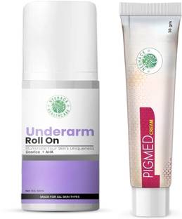 Neuhack Underarm Darkness Removal combo - Armpit brightening rollon & pigmed night cream