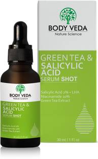 BODY VEDA Green Tea & 2% Salicylic Acid Serum Shot with LHA and Niacinamide