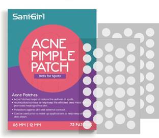 SaniGirl Acne Pimple Patch 72Dots Invisible Facial Stickers with 100% Hydrocolloid