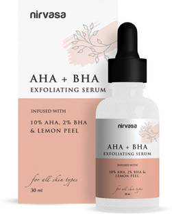 Nirvasa AHA+BHA-12% Exfoliating Face Serum with pH Level 3.5-5.5 for All Skin Types