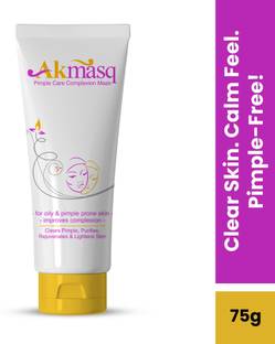 Akmasq Pimple Care Face Mask with Tea Tree Oil, Chandan, Turmeric & Cucumber