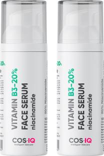 Cos-IQ Niacinamide Vitamin B3-20% High Dose Face Serum 1% Multi-Peptide Complex & 2% HA