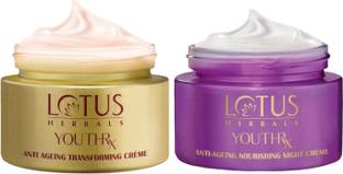 LOTUS HERBALS YouthRx Anti Ageing Transforming Day Cream & Anti Ageing Nourishing Night Cream
