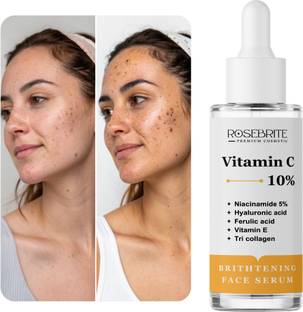 RoseBrite Face Lifting Vitamin C Serum – Targets Sagging, Fades Wrinkles & Brightens for Smoother Skin