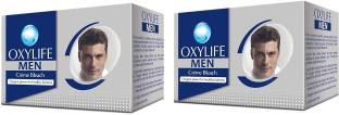 Oxylife Men Creme Bleach 150gm Oxygen Power for Healthy Glow 3 Benefits Removes Tan