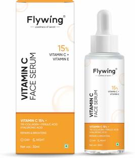 flywing 15% Vitamin C Serum For Brighter Skin | Vita C+E with Hyaluronic Acid