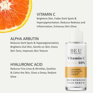 Be U Protective Face Serum with Vitamin C & Ferulic Acid – Blocks Sun Damage, Hydrates & Restores Skin Smoothness Daily