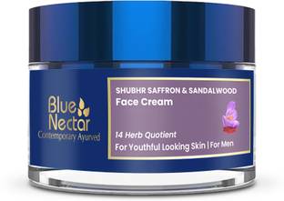 Blue Nectar Saffron Men Face Cream for Anti Ageing, Day Night Cream Face Moisturizer for Men