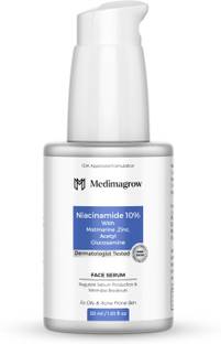 Medimagrow 10% Niacinamide + Zinc Serum for Oily, Acne-Prone Skin | Brightening & Pore Minimizing Solution