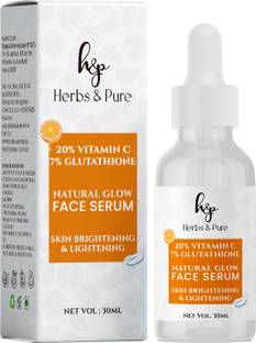 Herbs and Pure Natural Glow Face Serum with 20% Vitamin C & 7% Glutathione