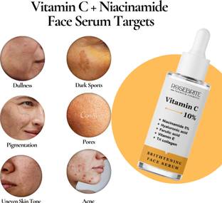 RoseBrite Vitamin C Face Serum – Gently Soothes Redness, Shrinks Pores & Controls Oil Levels