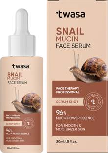 Twasa Snail Mucin Face Serum, 96% Snail Mucin Filtrate, Hydrates & Plumps The Skin
