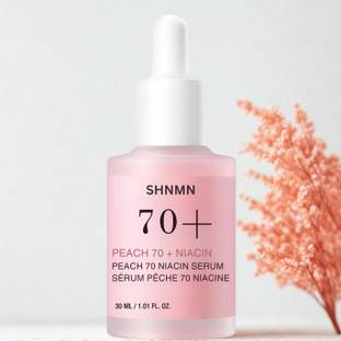 SHNMN Peach 70+ Niacinamide Serum - Brightening Deep Hydrating Face Serum Quick Absorbing Lightweight Hyperpigmentation Treatment Reducing Melanin Daily Clean Beauty