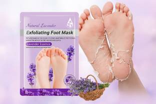 FlyTouch Exfoliating Foot Mask for Cracked Heel Repair, Dead Skin Peeling and Hydrating