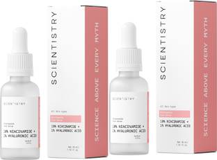 Scientistry Niacinamide Face Serum with 10% Niacinamide + 1% Hyaluronic Acid reduce blemish