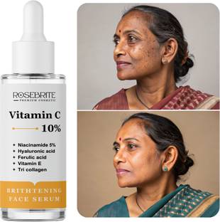 RoseBrite Vitamin C + Tri-Collagen Serum – Boosts Radiance, Fades Pigmentation & Hydrates Skin with Niacinamide & HA