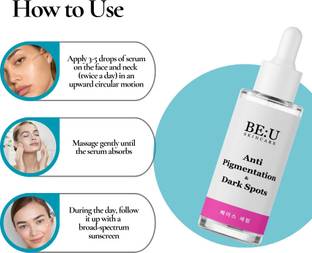 Be U Brightening Face Serum for Pigmentation & Dark Spots – Fades Blemishes, Treats Hyperpigmentation & Evens Skin Tone