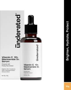UNDERATED 10% Vitamin C, 5% Niacinamid Serum Powered with Prickly Pear Extract