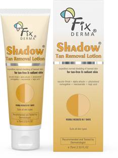 Fixderma Shadow Tan Removal Lotion For Skin Brightening|Gentle Exfoliation|All Skin Types