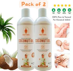 Mevasa 100% Natural Combo Virgin Coconut Oil for Newborn Baby Skin & Hair