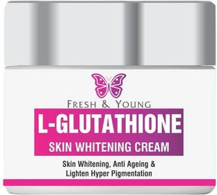 Fresh & Young Glutathione Cream for Skin Whitening, brightening, lightening For all skin types