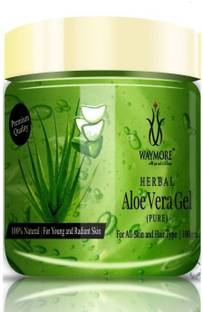 WAYMORE 99% Pure and Natural Aloe Vera Gel For Healthier, Younger, Radiant Skin - Anti Ageing & Anti Tanning Gel - 100gm