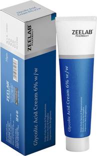 zeelab Glycolic Acid 6% Cream for Acne, Pimples, Dark Spots, Pigmentation | Face Cream for Bright & Even Skin Tone | Dead Cell Remover Exfoliating Cream – 30g x 2