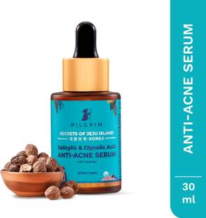Pilgrim Salicylic Acid 1% + Glycolic Acid 3% Anti Acne Serum | Resurfaces & Retexturizes Skin| Reduces Excess Oil | Dermatologically Tested | All Skin Type | For Men & Women | Vegan