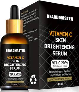 BEARDMASTER Vitamin C Serum for face Whitening, Pigmentation, Glowing, Oily Skin, Acne Scars, Brightening, Fairness, Anti-Aging Skin Repair with Hyaluronic Acid