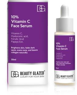 Beauty Glazed 10% Vitamin C Serum With Hyaluronic Acid & Papaya Ext For Skin Bright