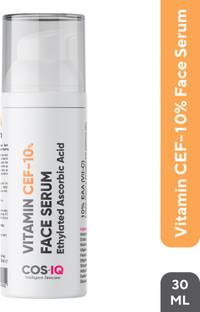 Cos-IQ Vitamin CEF-10% Safe and Effective Skin Brightening Serum for glowing Skin