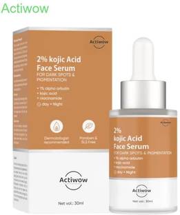 ACTIWOW 2% Kojic Face Serum For Acne-Prone Skin & Dark Spot Treatment